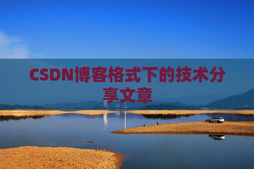 CSDN博客格式下的技术分享文章